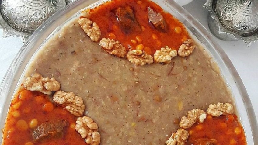 طرز تهیه آش شله مشهدی