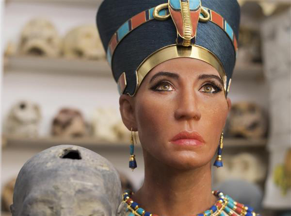 چهره نِفِرتیتی همسر فرعون مصر( آخناتون ) بازسازی شد