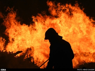 آتش سوزی مجموعه 167 شرکت نفت گچساران 2 مصدوم برجای گذاشت