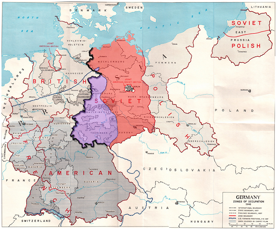 مناطق تحت اشغال متفقین در آلمان پس از جنگ