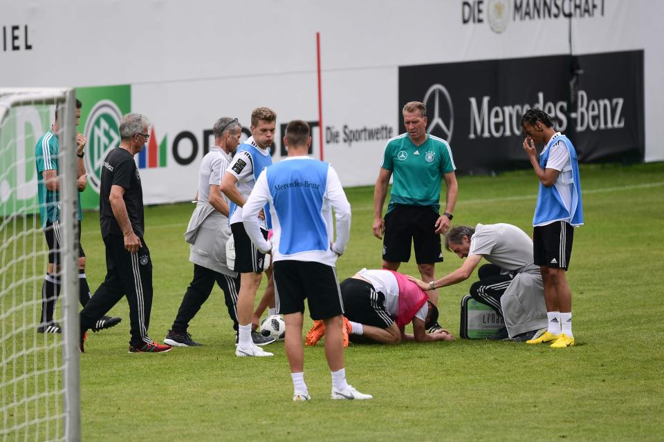 درگیری فیزیکی در تمرین تیم ملی آلمان(عکس)