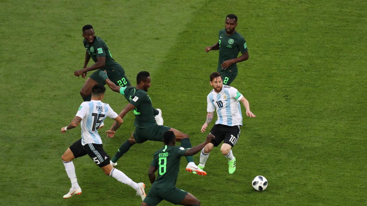 آرژانتین 2 - 1 نیجریه ؛ مسی در جام جهانی ماند