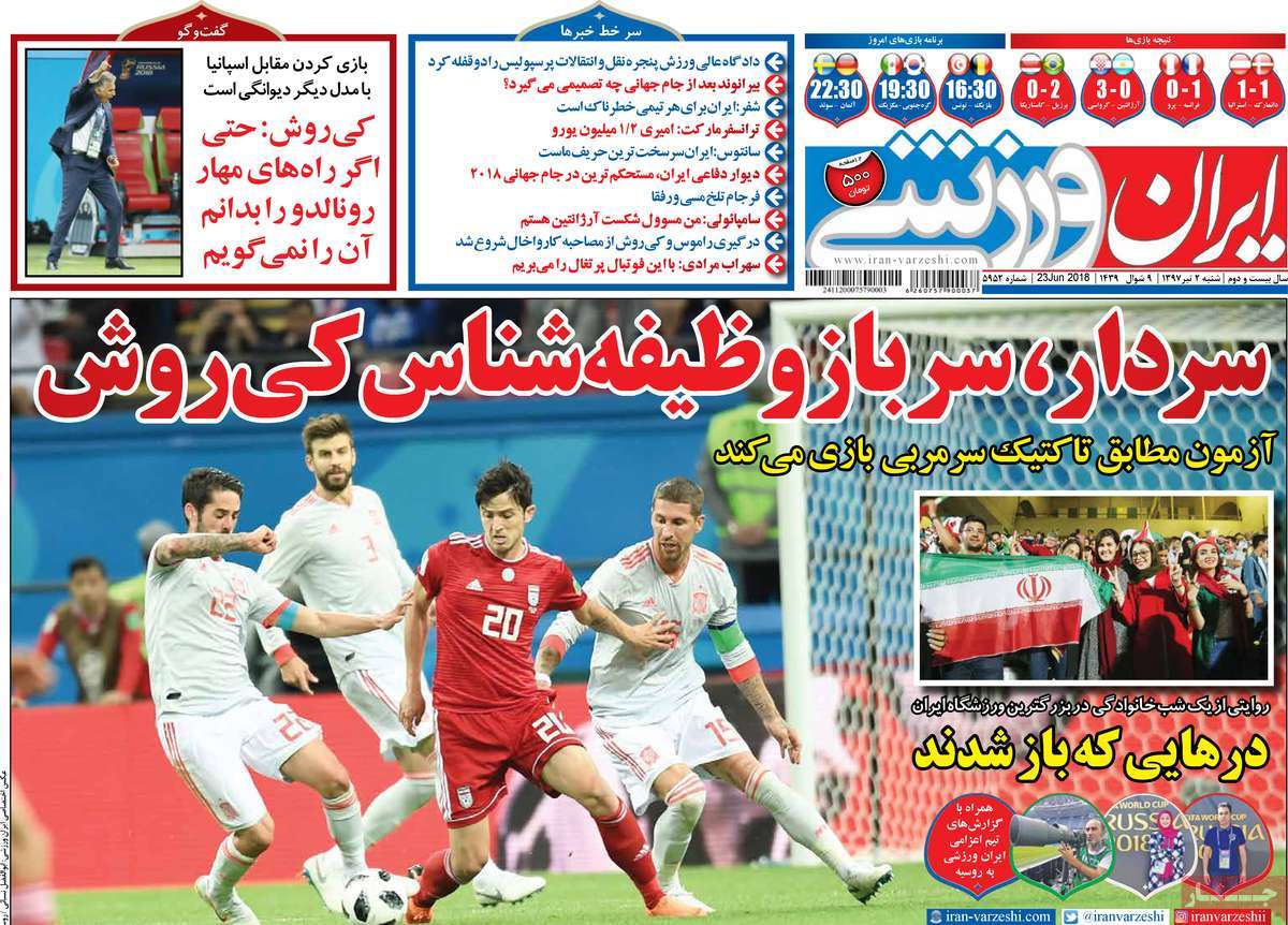 تیتر روزنامه های 2 تیر 1397 تیتر روزنامه های 2 تیر 1397