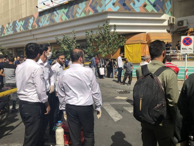 آتش سوزی در برج بهار تهران آتش سوزی در برج بهار تهران