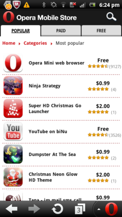 Opera Mobile App Store