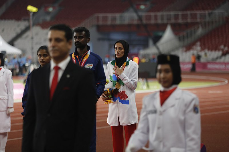 تصاویری از ورزشکاران ایرانی در بازی های پاراآسیایی جاکارتا 2018