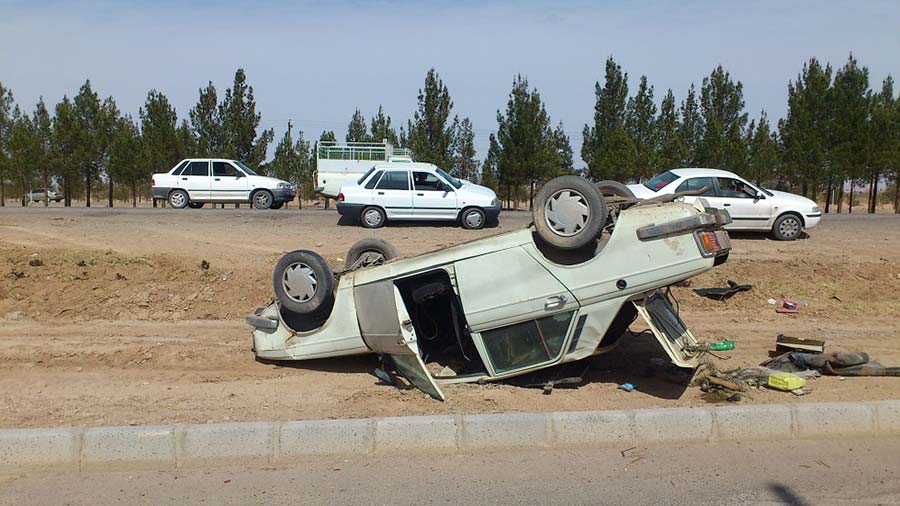 واژگونی سرویس مدرسه با 7 دانش آموز در استان همدان