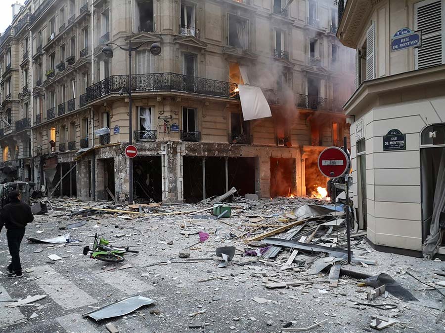 وقوع انفجاری مهیب در پاریس