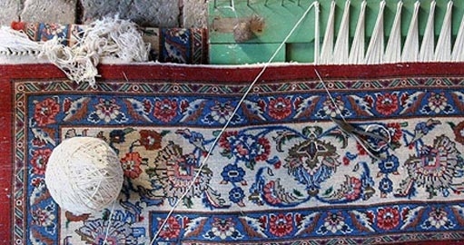 رفوگری و ریشه زنی فرش