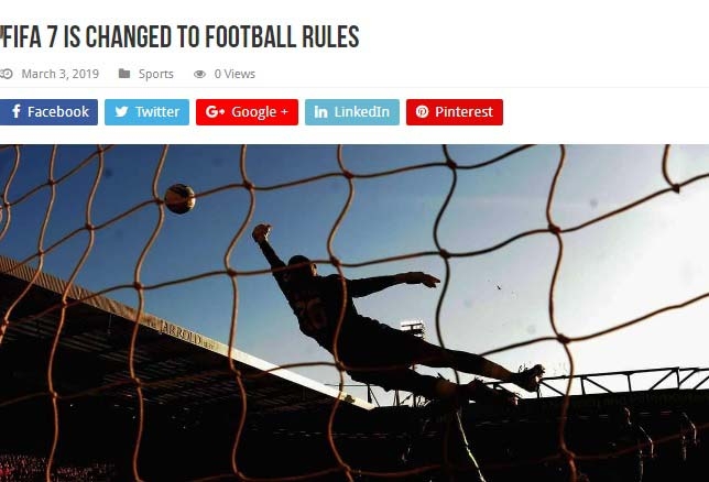 فیفا قوانین فوتبال را تغییر داد