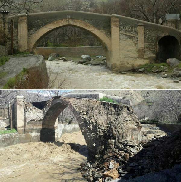 خسارت 4 میلیارد تومانی بارندگی‌ها به بناهای تاریخی تهران