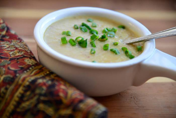 طرز تهیه سوپ تره فرنگی-recipe leek soup