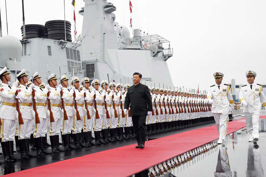 آماده باش ارتش چین برای مواجهه محتمل با ناو‌های آمریکا