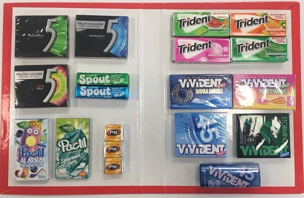 7 برند آدامس موحود در بازار قاچاق اعلام شدند - gum brands