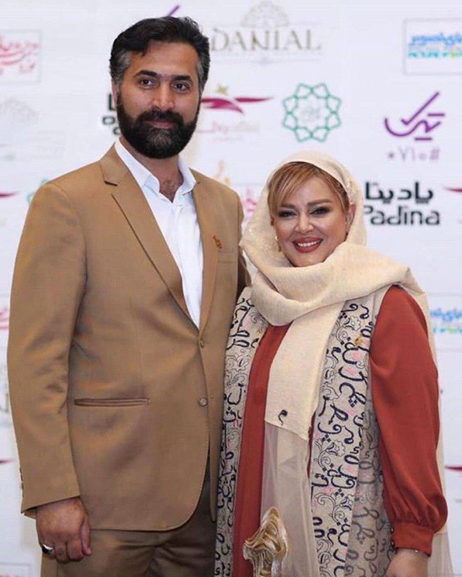 تصویری از بهاره رهنما به همراه همسرش در جشن حافظ