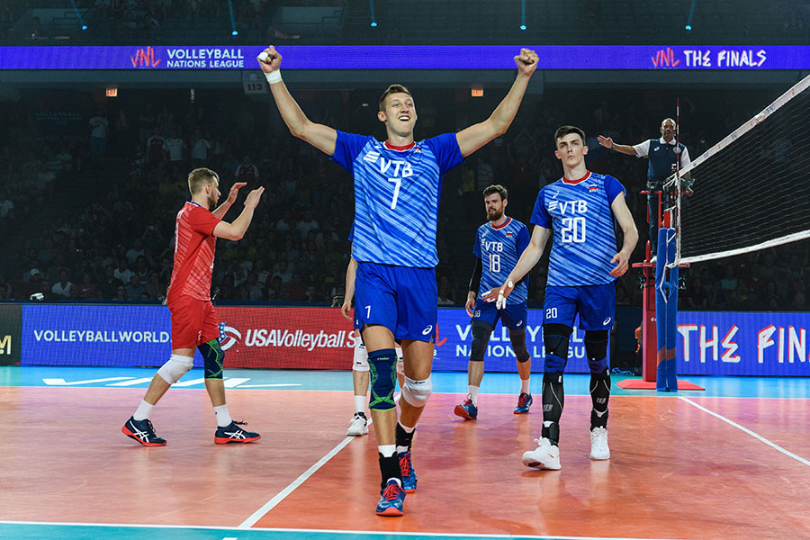 روسیه قهرمان لیگ والیبال ملتها شد - Russia became the champion of the national volleyball league