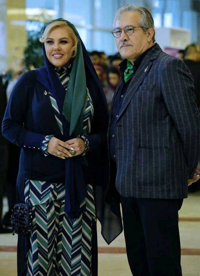 افسانه چهره آزاد در کنار همسرش افسانه چهره آزاد در کنار همسرش