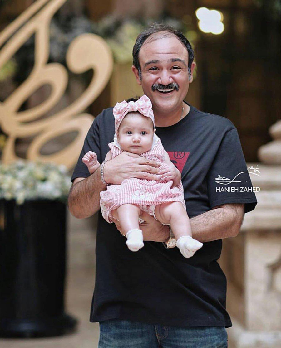 مهران غفوریان و دخترش هانا در جشن حافظ