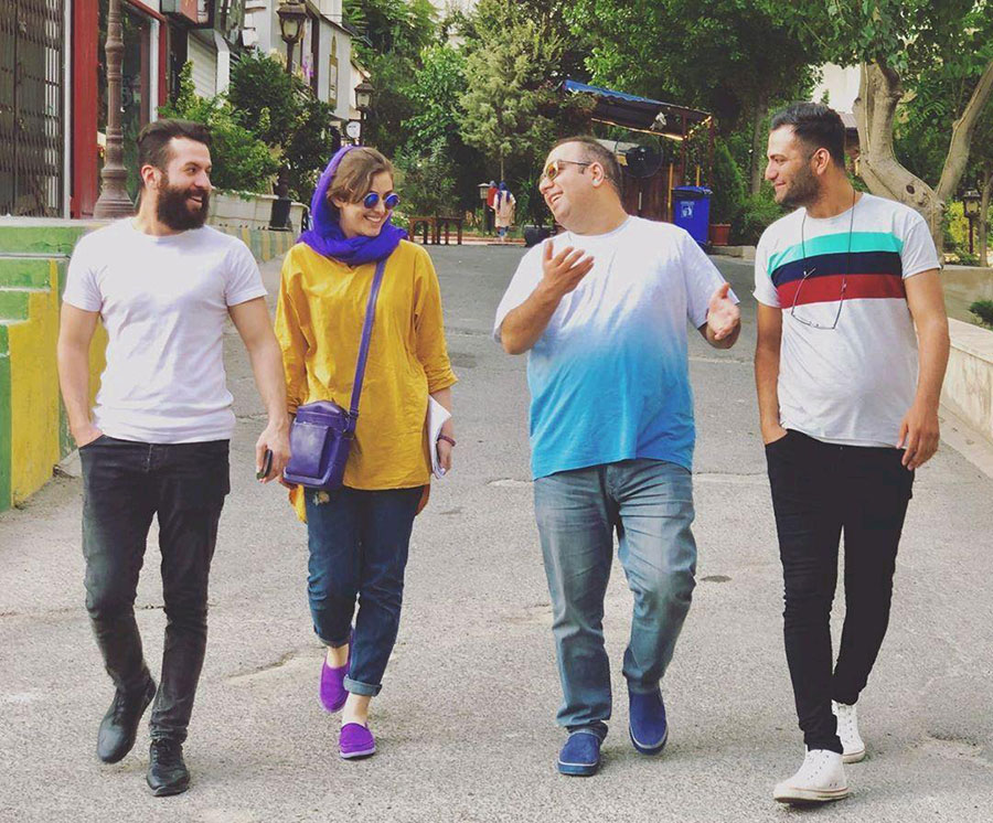 ریحانه پارسا در کنار علی اوجی و گروه جدید ریحانه پارسا در کنار علی اوجی و گروه جدید