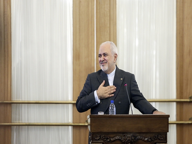 نشست خبری محمد جواد ظریف در ساختمان وزارت خارجه
