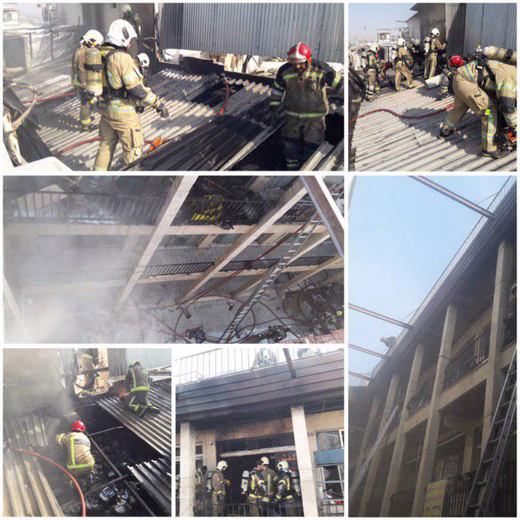 آتش سوزی در بازار تهران - Fire in Tehran market آتش سوزی در بازار تهران - Fire in Tehran market