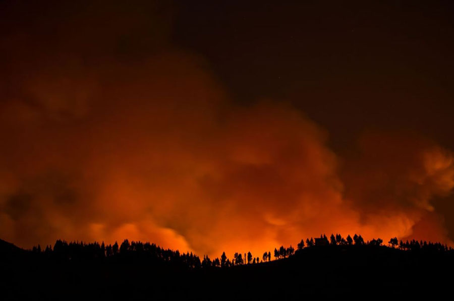 آتش‌سوزی جنگلی در اسپانیا
