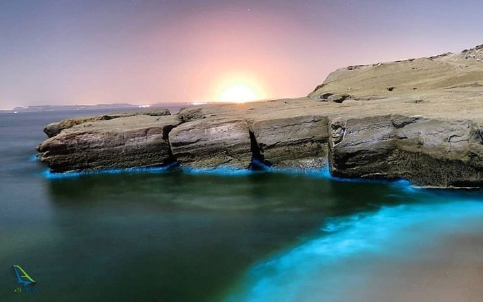 ساحلی درخشان و جادویی در قشم