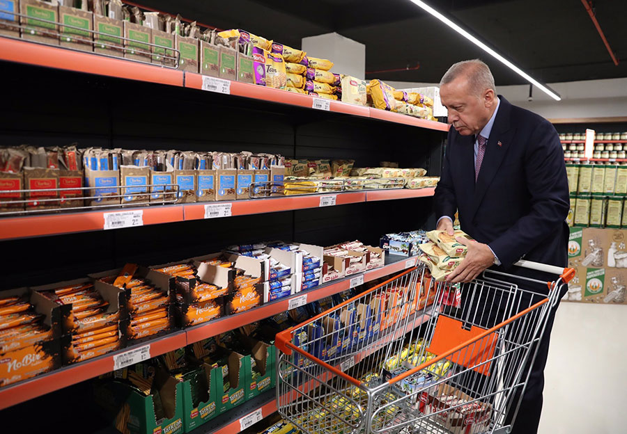 خرید کردن اردوغان در استانبول