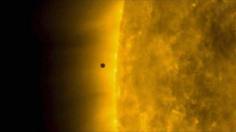 رصد پدیده نادر نجومی / گذر عطارد از مقابل خورشید