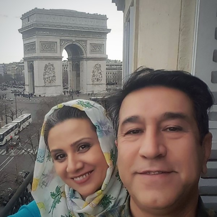 مجید اوجی و همسرش فلورا سام