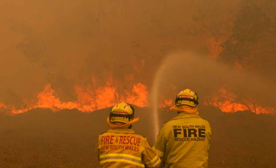 آتش سوزی جنگلی در ایالت نیوسالت ولز استرالیا