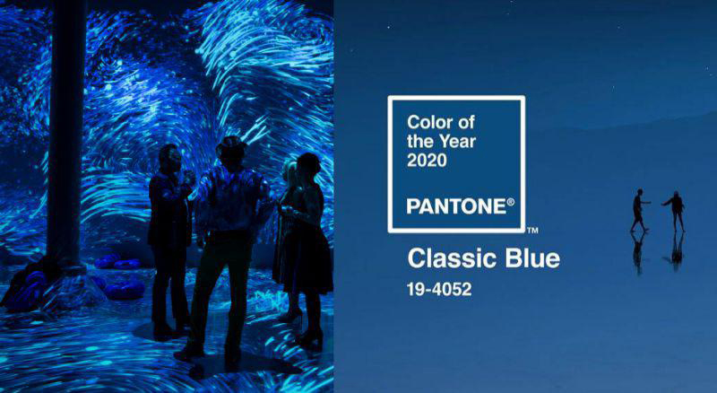 لباس رنگ سال 2020 برای خانم ها-color dress for ladies classic blue