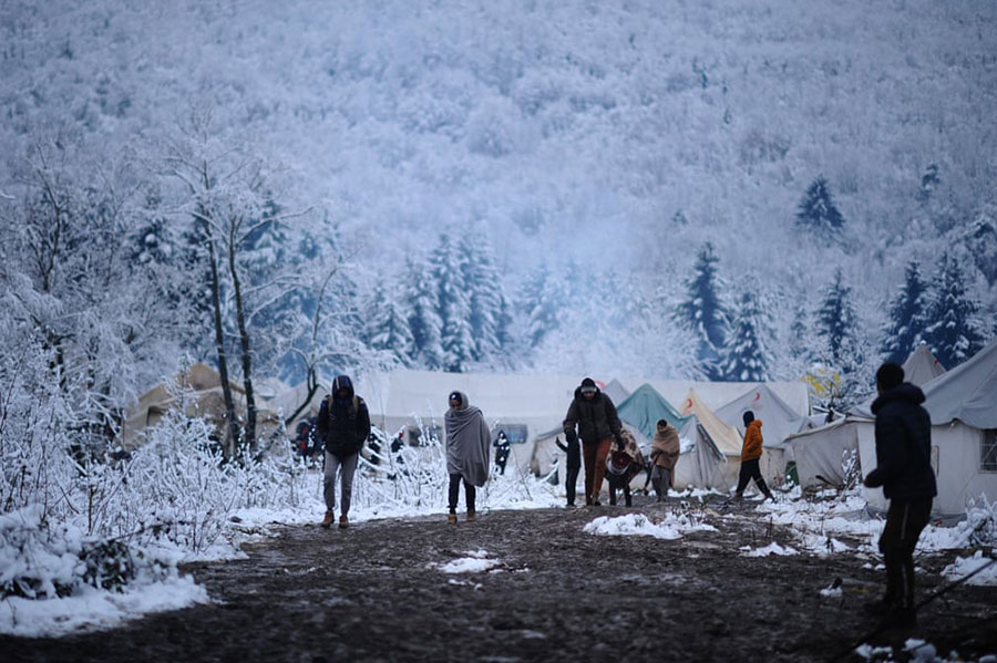 اردوگاه پناهجویان در شهر بیهاج کشور بوسنی