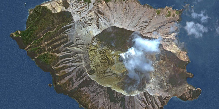 فوران آتشفشان در نیوزیلند