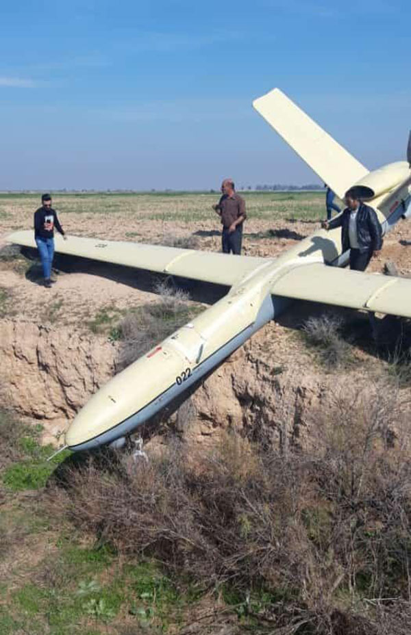 سقوط یک پهپاد در ملاثانی خوزستان - Crash of an UAV in Mollasani