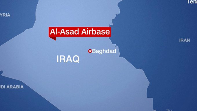 پایگاه عین الاسد آمریکا در عراق موشک باران شد - The US-based al-Asad base in Iraq has been rocketed