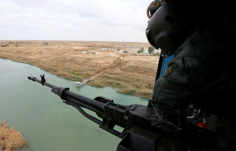 گشت زنی هوایی نیروهای امنیتی عراق در الانبار