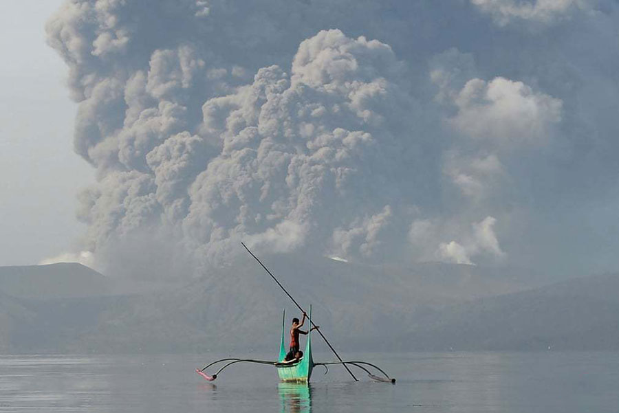 فعال شدن آتشفشان در فیلیپین