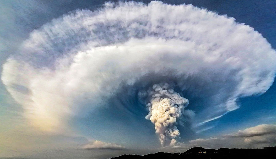 فوران آتشفشان تال در فیلیپین