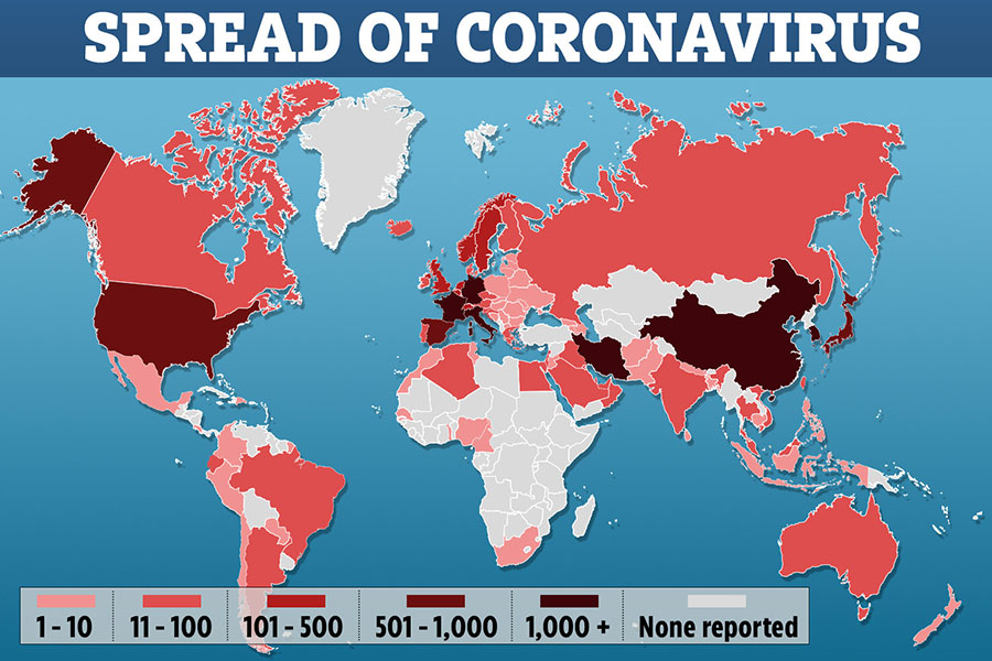 بیش از 100 کشور درگیر ویروس کرونا - More than 100 countries are affected by Coronavirus