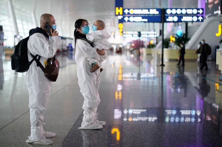 آغاز سفرهای هوایی از فرودگاه بین‌المللی شهر ووهان چین پس از رفع قرنطینه