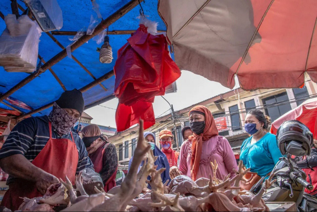 رونق بازار عید (فطر) در اندونزی