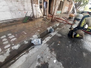 2 کشته در انفجار انبار سیلندر گاز در میدان خراسان تهران