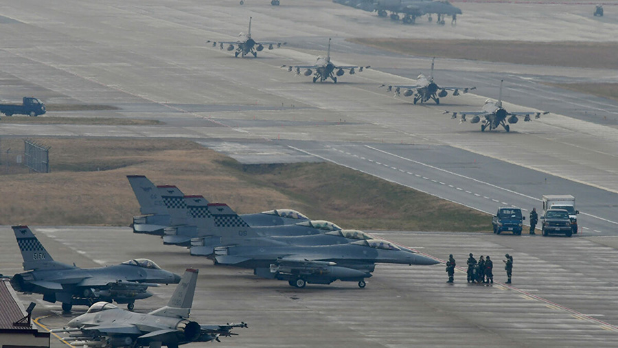آمادگی کامل نیروی هوایی کره جنوبی - Full readiness of the South Korean Air Force