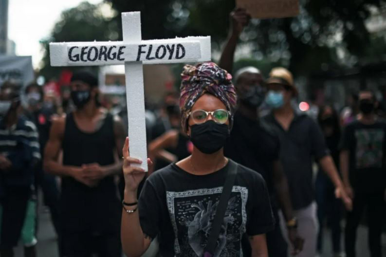 برگزاری تظاهرات ضدنژادپرستی در شهر ریودوژانیرو برزیل