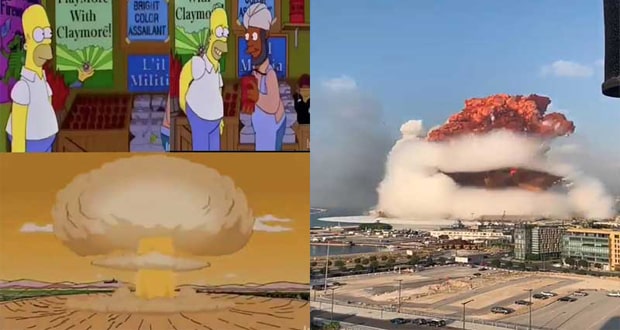 آیا سیمپسون ها انفجار بیروت را شناسایی کرده بودند؟